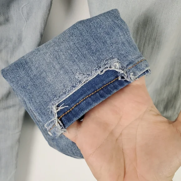 American Eagle patchwork skinny jeans size 6 reg - Picture 7 of 10